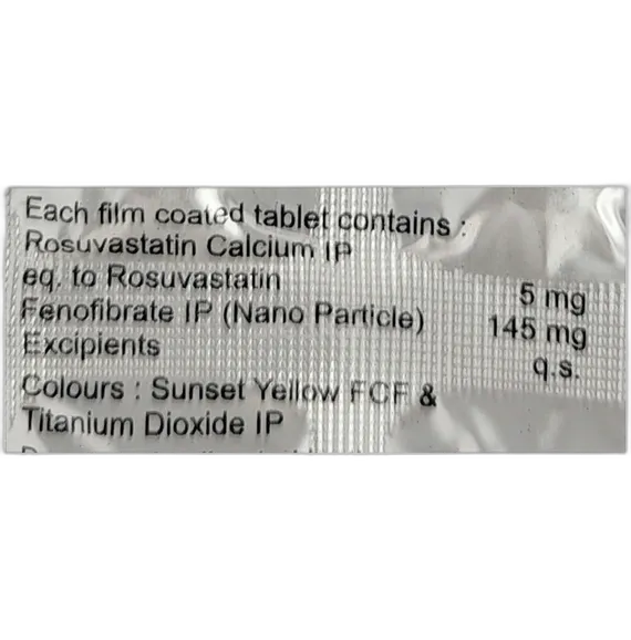 lipirose f 5mg tablet 10's